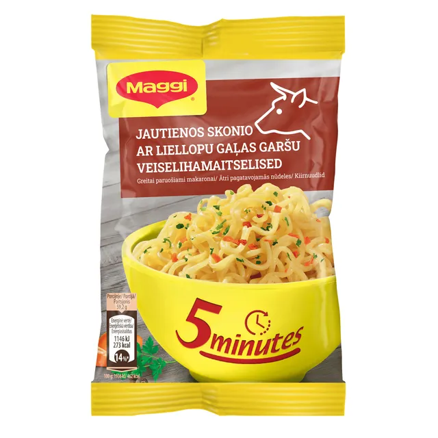 Greito paruošimo makaronai jautienos skonio MAGGI, 59,2g