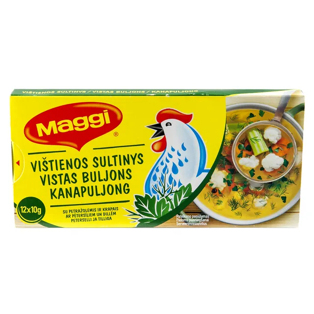 Vištienos sultinys su krapais ir petražolėmis MAGGI, 12 x 10 g