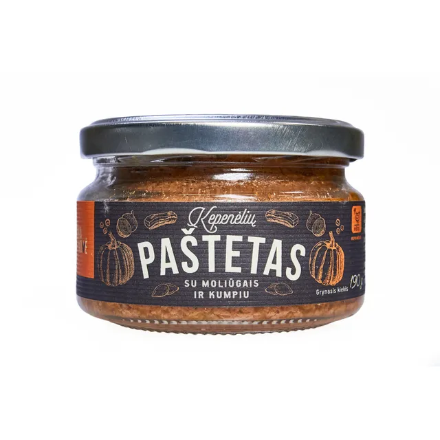 Kepenėlių paštetas su moliūgais ir kumpiu SKANOVĖ, 190 g