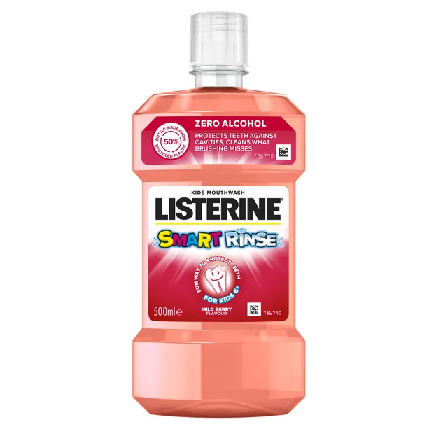 Жидкость для полоскания рта со вкусом ягод LISTERINE SMART RINSE, 500 мл