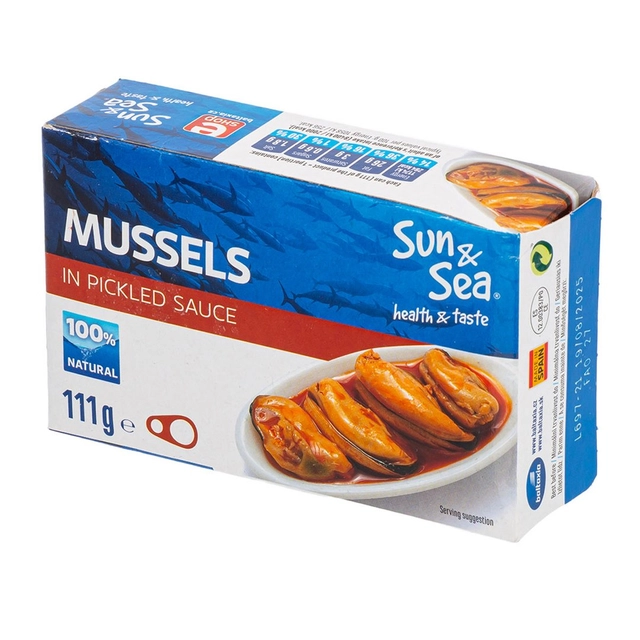 Мидии в маринаде SUN&SEA, 111 г