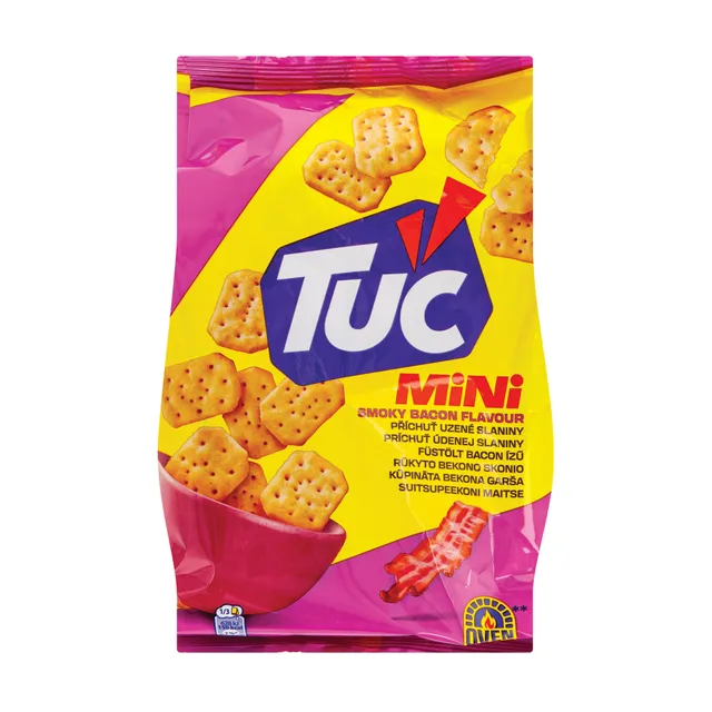 Smoked bacon flavored crackers TUC, 100g