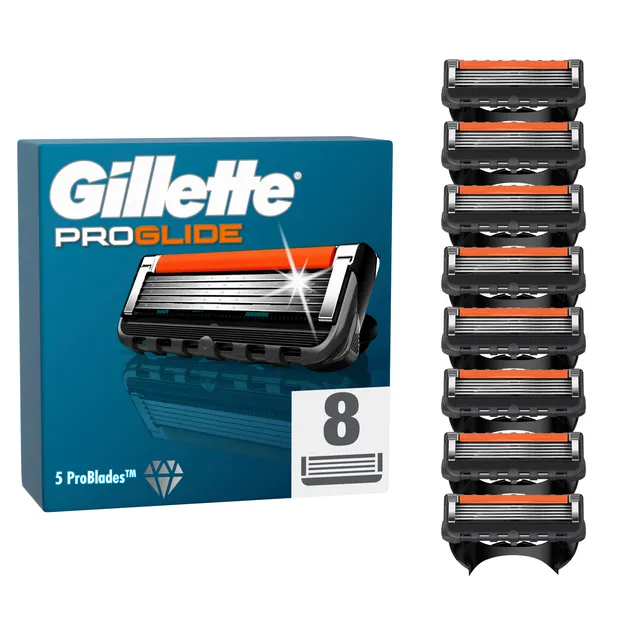 Skustuvo galvutės GILLETTE FUSION PROGLIDE, 8 vnt.