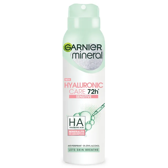 Spray deodorant GARNIER MINERAL HYALURONIC CARE, 150 ml
