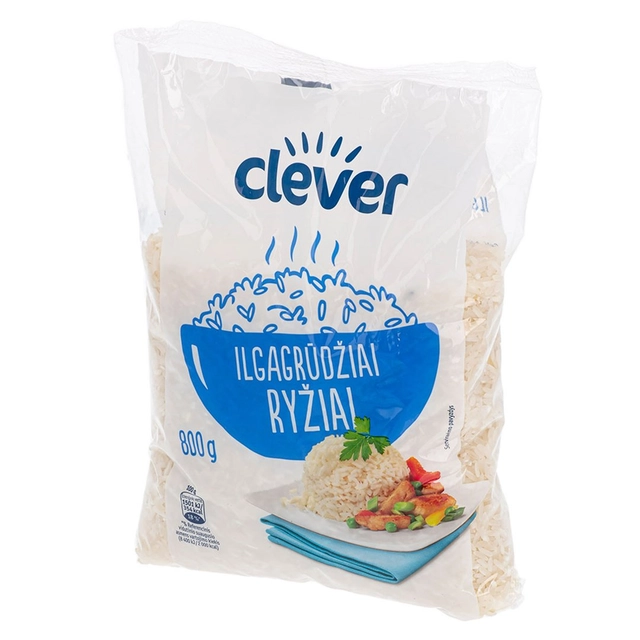 Ilgagrūdžiai ryžiai CLEVER, 800 g