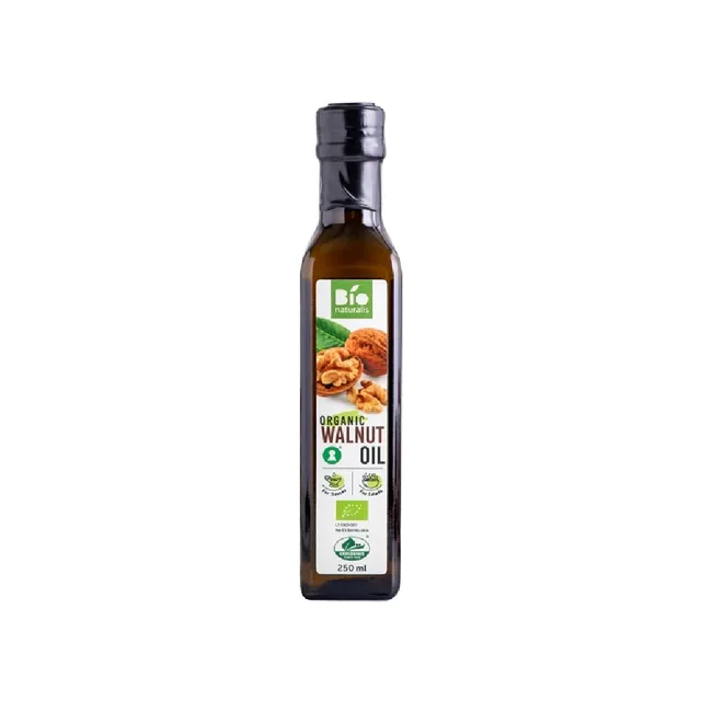 Ekologiškas graikinių riešutų aliejus BIONATURALIS, 250 ml