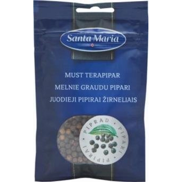 Juodieji pipirai žirneliais SANTA MARIA, 22 g