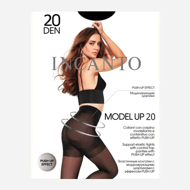 Moteriškos pėdkelnės INCANTO MODEL UP 20 DEN, 2 dydis, spalva NATURELE