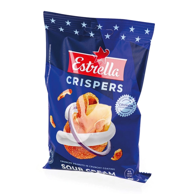 Жареный арахис со вкусом сметаны и лука в хрустящей оболочке ESTRELLA, 140 г