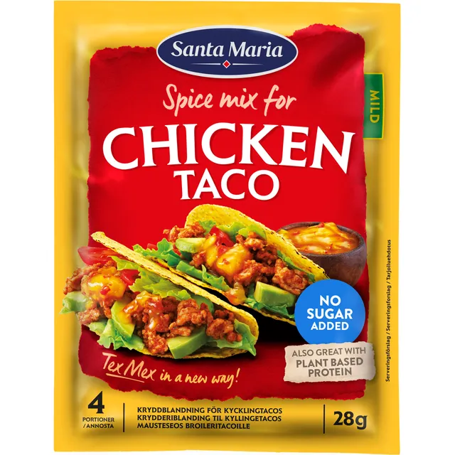 Spice mix for chicken TEX MEX TACO, 28 g