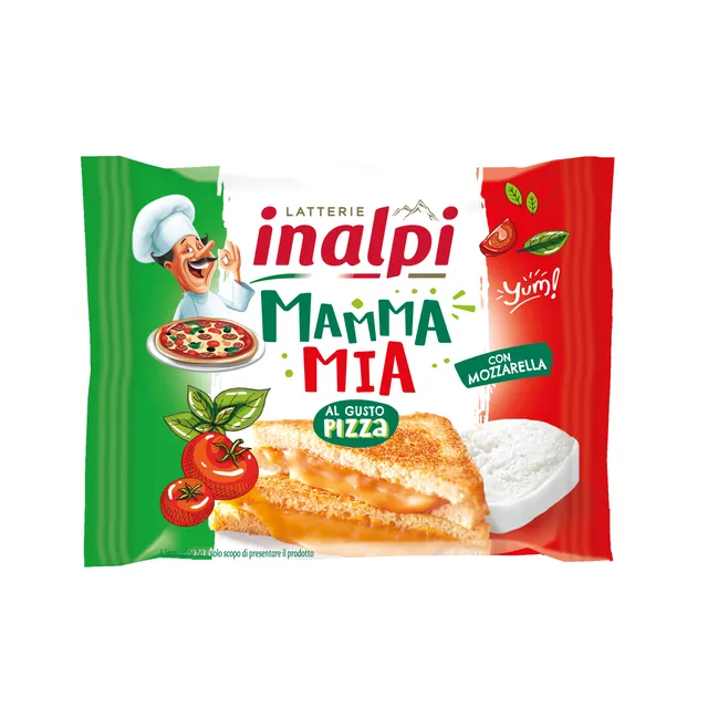 Melted cheese slices MAMMA MIA INALPI, 41% fat, 150 g