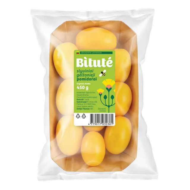 Slyviniai geltonieji pomidorai IKI ŪKIS/BITUTĖ, 450 g