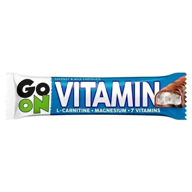 Kokosinis batonėlis su vitaminais GO ON VITAMIN, 45 g