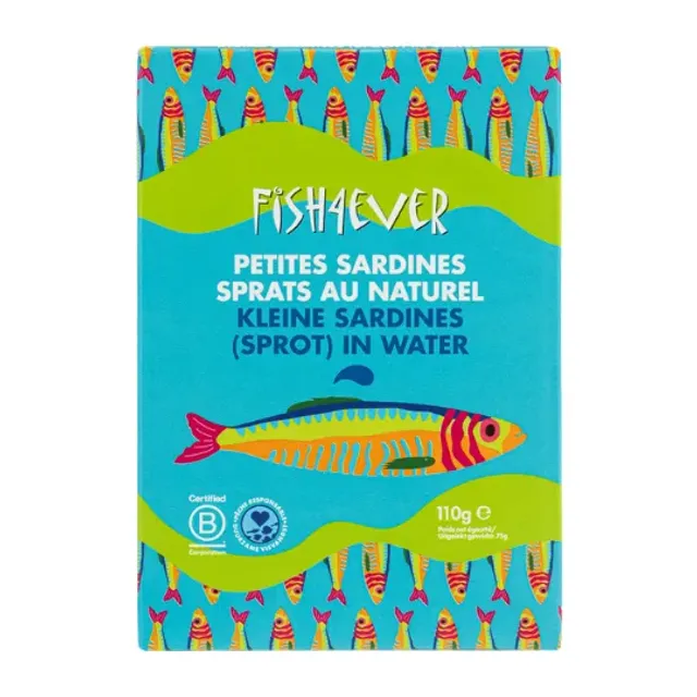 Mažosios sardinės savo sultyse FISH4EVER, 110 g