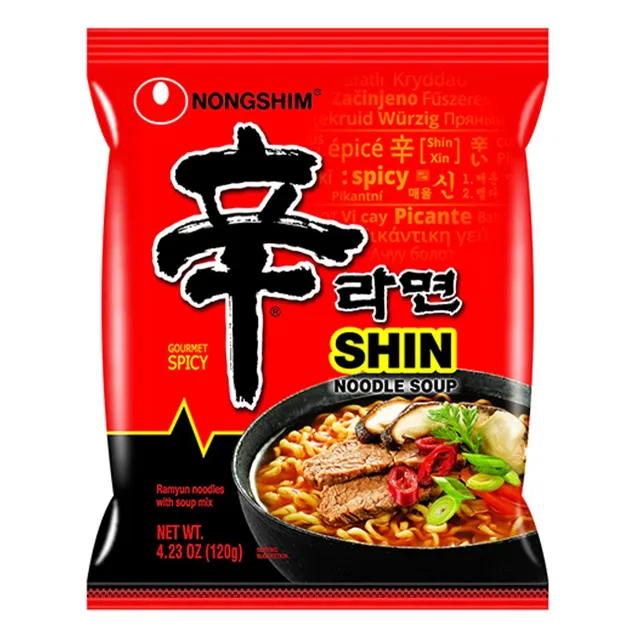 Greitai paruošiami makaronai NONGSHIM SHIN RAMYUN, 120 g 