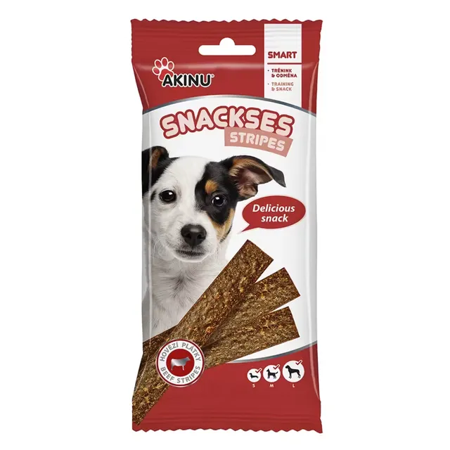 Dog snacks with beef AKINU, 12 pcs.