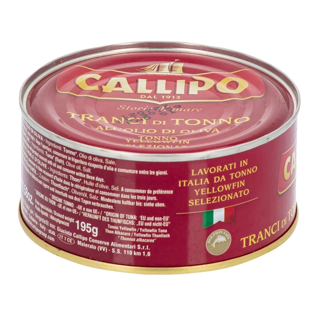Кусочки тунца в оливковом масле CALLIPO, 300 г