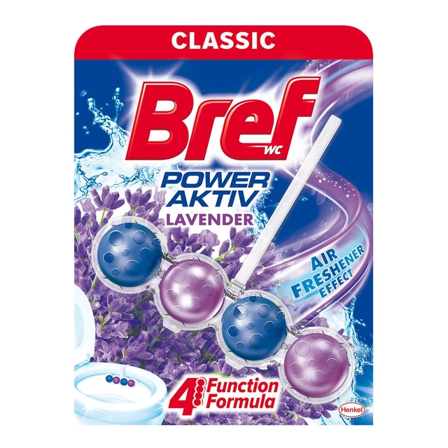 Tualeto valiklis-gaiviklis BREF POWER AKTIV LAVENDER, 50 g