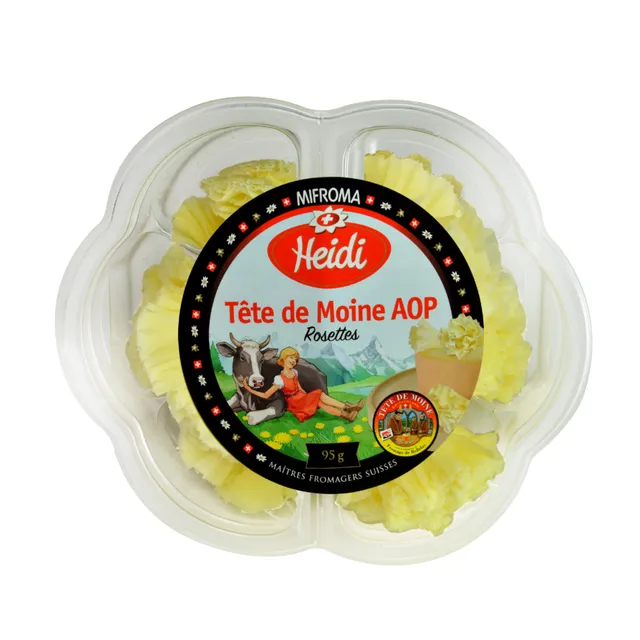 Sūrio TETE de Moine HEIDI roželės, riebumas 51%, 95 g