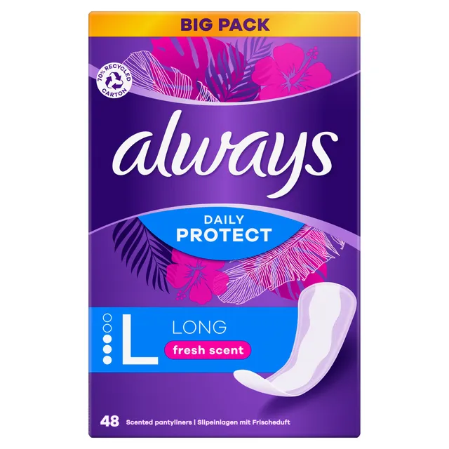 Higieniniai įklotai ALWAYS LONG FRESH SCENT, 48 vnt.