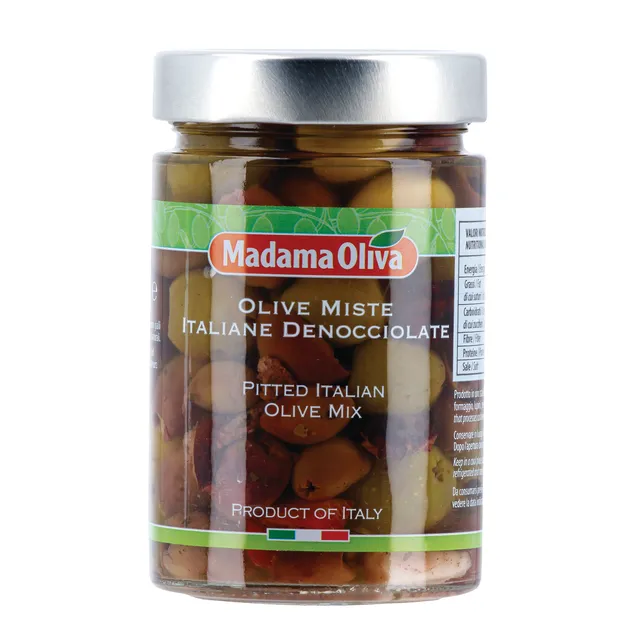Итальянская смесь оливок в подсолнечном масле MADAMA OLIVA, 290 г