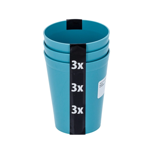Plastikiniai puodeliai 300 ml 2 spalvų, 3 vnt.
