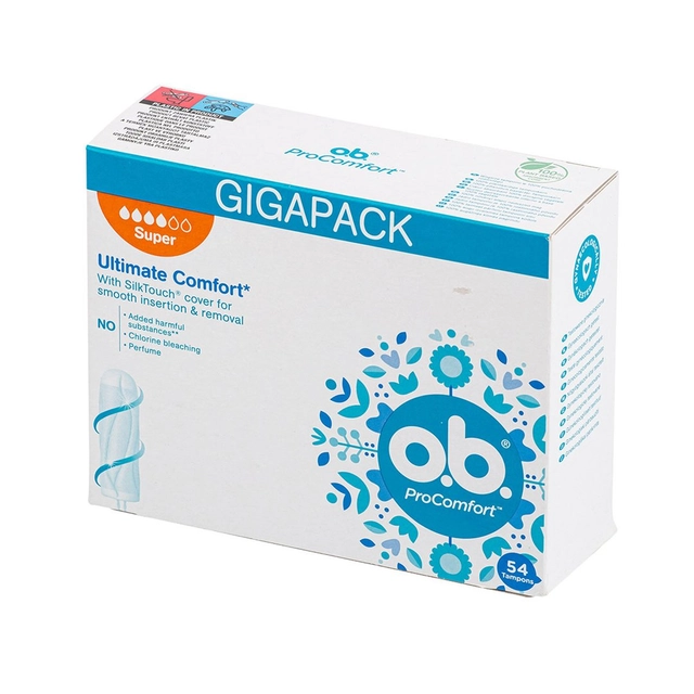 Tamponai O.B. PROCOMFORT SUPER, 54 vnt.