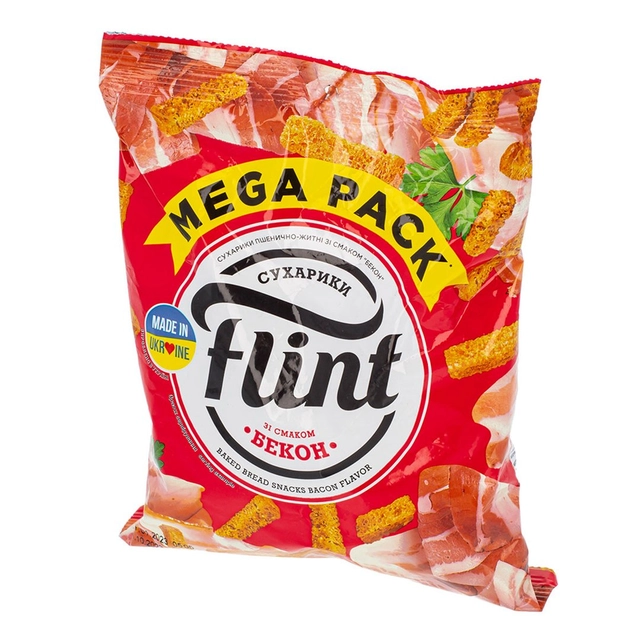 Rūkytos kiaulienos skonio džiuvesėliai FLINT, 110 g
