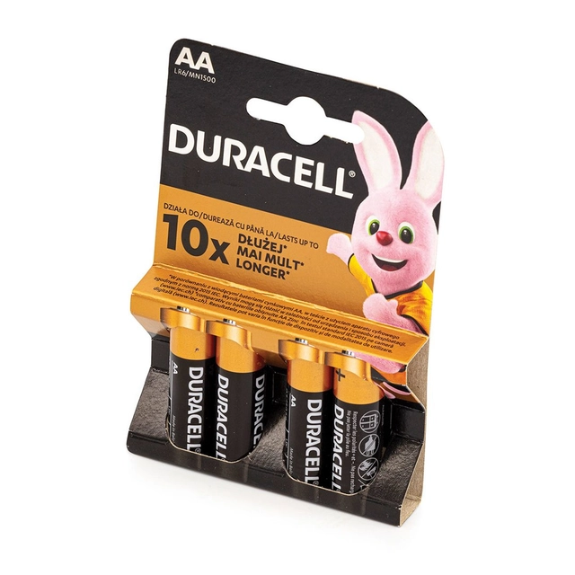 Elementai DURACELL AA, 4 vnt.