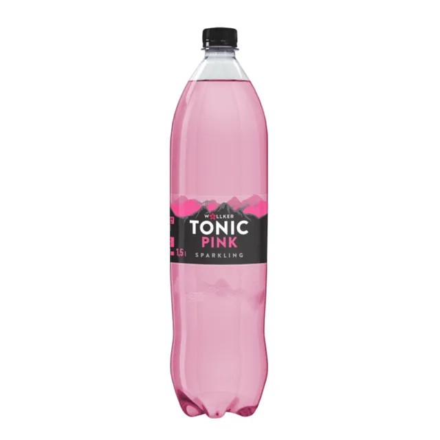 Газированный ароматизированный безалкогольный напиток WALLKER TONIC PINK, 1,5 л