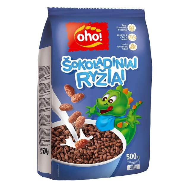 Sausi pusryčiai OHO CHOCO RICE, 500 g