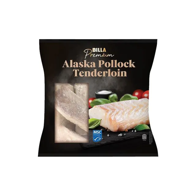 Šaldyta BILLA PREMIUM aliaskinės menkės filė, 600 g