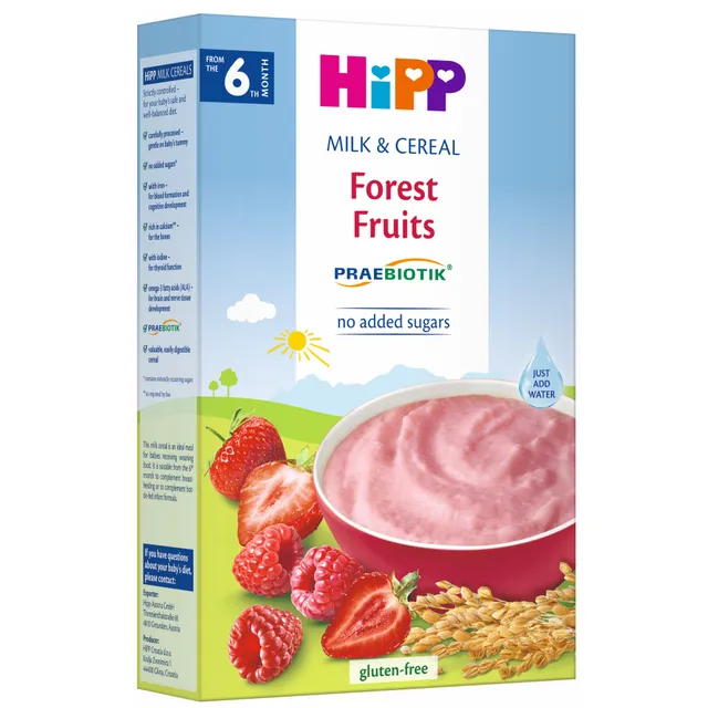 Pieniška košė su miško uogomis ir probiotikais HIPP, 250 g