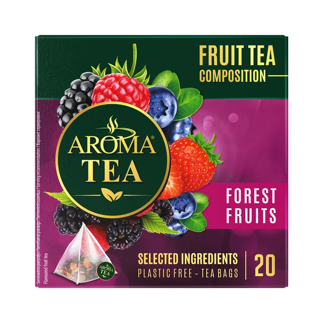 Vaisinė arbata AROMA TEA FOREST FRUITS, 20 vnt.