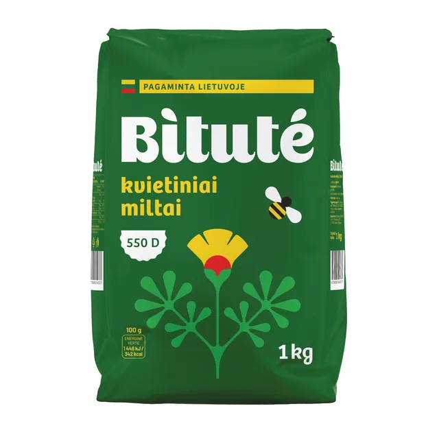 Kvietiniai miltai BITUTĖ 550 D