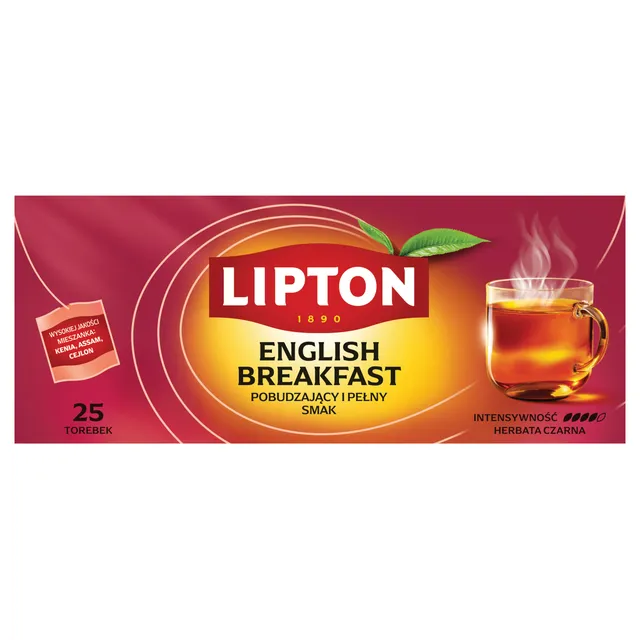 Juodoji arbata LIPTON ENGLISH BREAKFAST, 25 vnt.