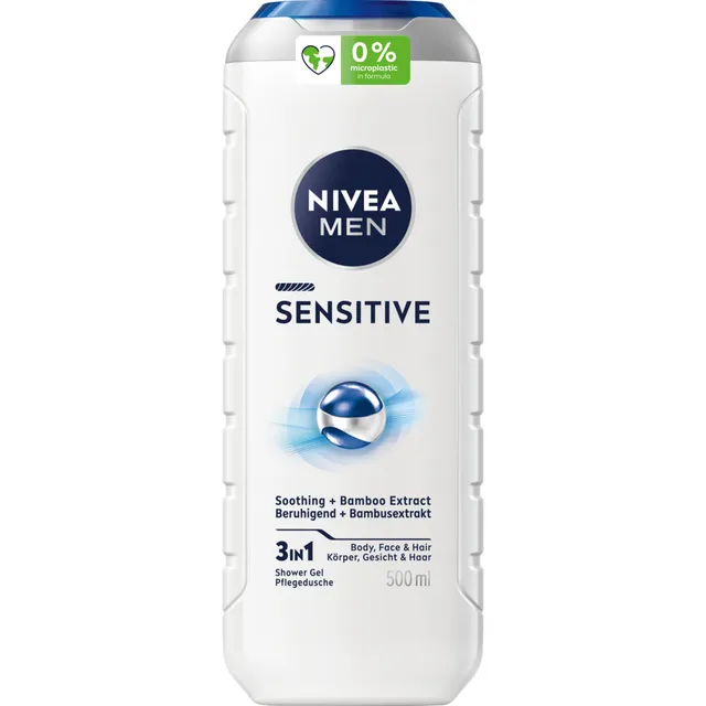 Dušo želė vyrams NIVEA MEN SENSITIVE, 500 ml
