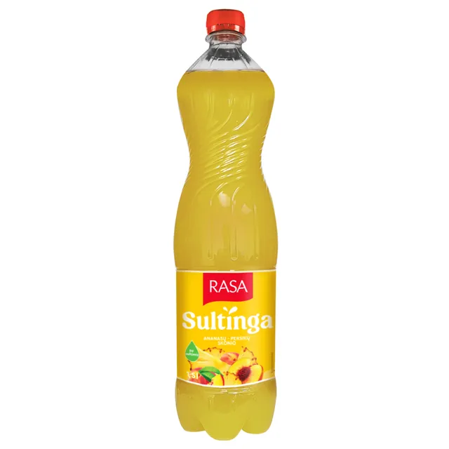 Non-carbonated Pineapple and Peach Flavor Drink RASA JUICE DRINK, 1.5 l