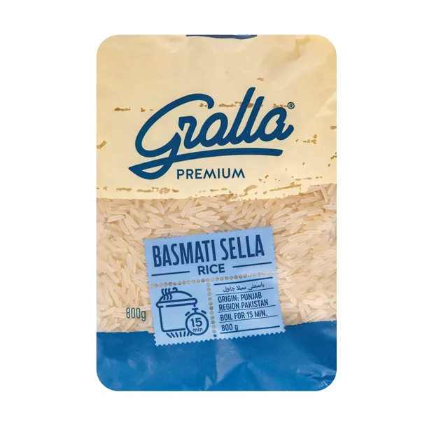 BASMATI ryžiai GRALLA SELLA PREMIUM, 800 g
