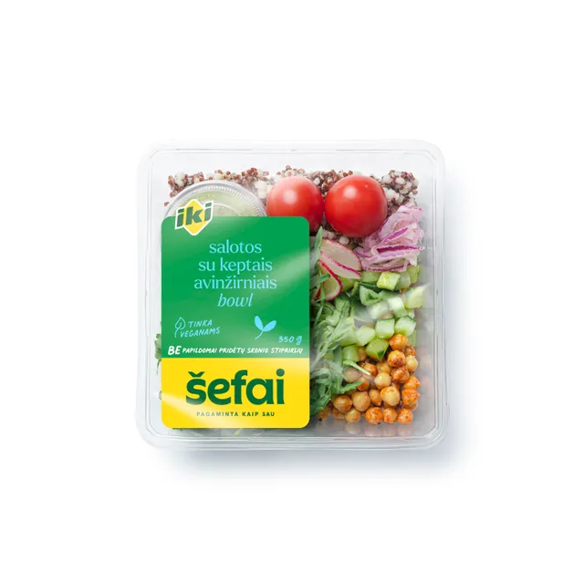 Salotos su keptais avinžirniais BOWL IKI ŠEFAI, 350 g