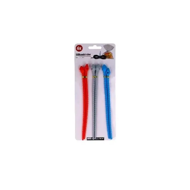 Silikoniniai dirželiai 6 vnt 18cm