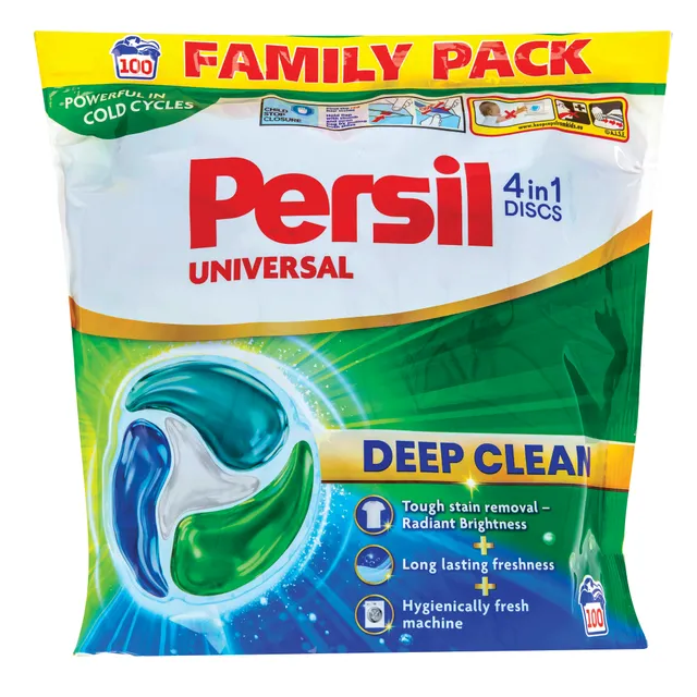 Skalbimo kapsulės PERSIL DISCS COLOR, 100 skalbimų