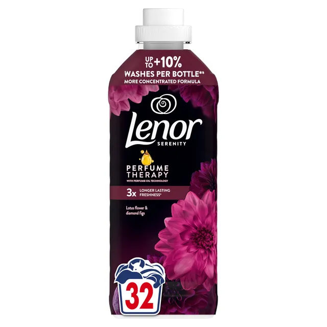 Minkštiklis LENOR Lotus Flower & Diamond Figs, 32 skalb., 675 ml