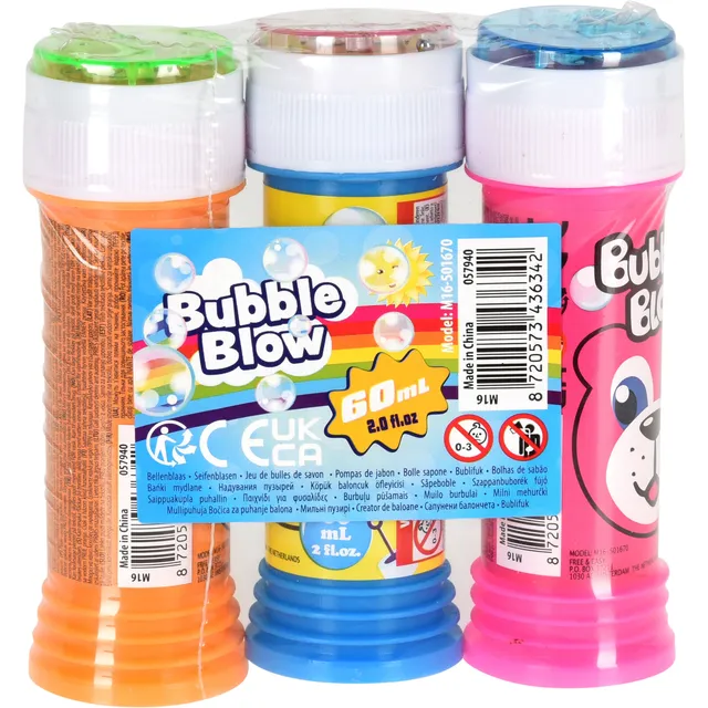 Muilo burbulų rinkinys 60 ml, 3 vnt.