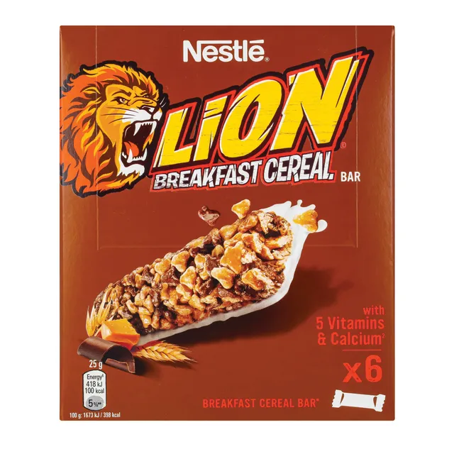 Dribsnių batonėlis LION, 6 x 25 g