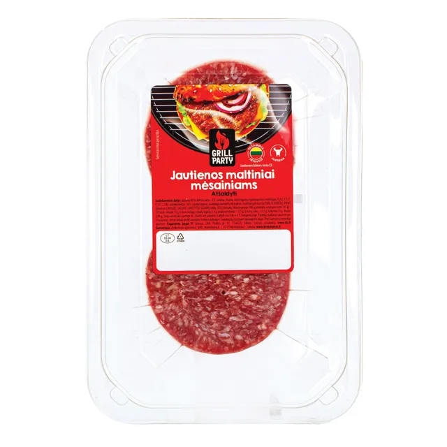 Beef burger patties GRILL PARTY, 220 g