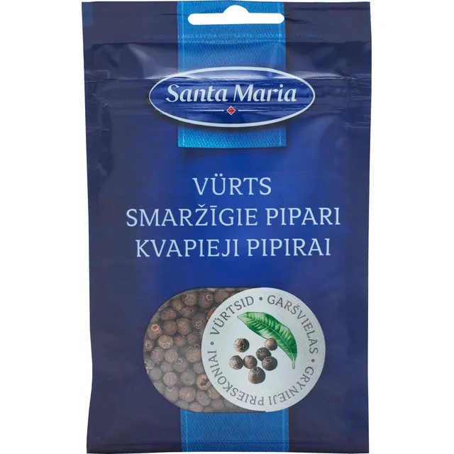 Kvapieji pipirai (žirneliai) SANTA MARIA, 15 g