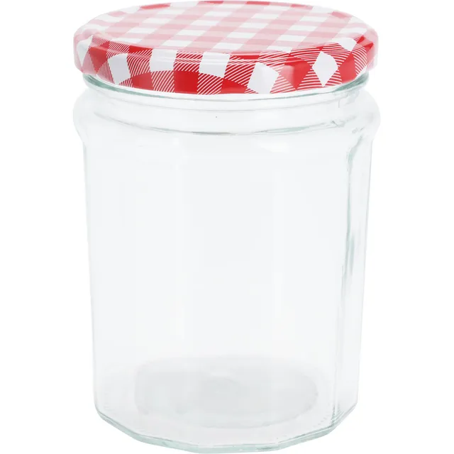 Stiklainis su metaliniu dangteliu, 450 ml
