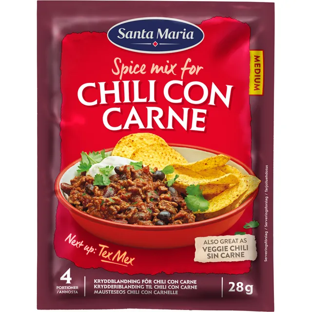 Spice mix SANTA MARIA CHILLI CON CARNE, 28 g