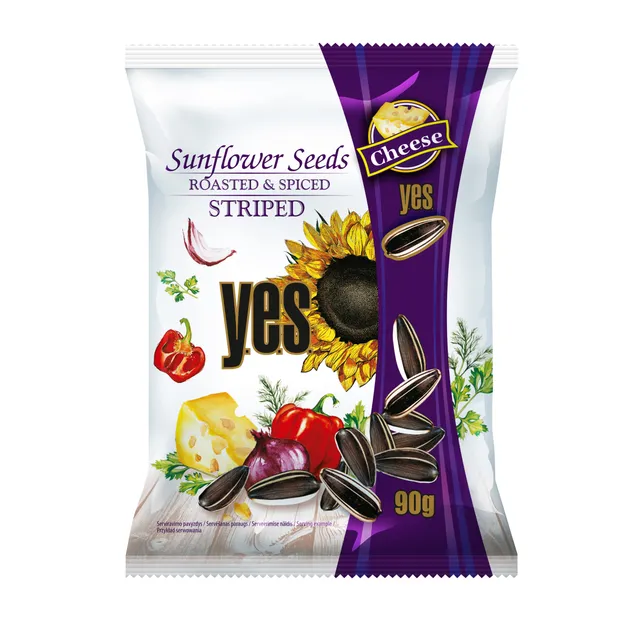 Skrudintos saulėgrąžos sūrio skonio YES, 90 g